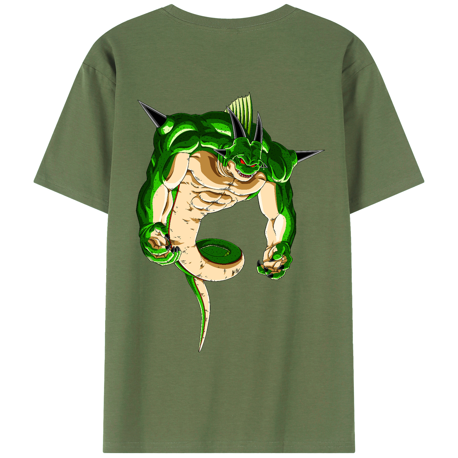 （画像用） ドラゴンボール 神龍 シェンロン DRAGON BALL Shenron 綿100％ メンズ半袖Tシャツ（バックプリント） 通気性